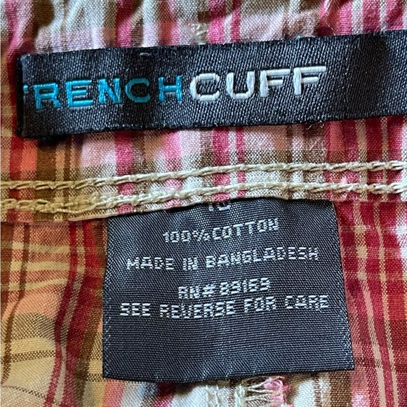 French Cuff Plaid Bermuda Shorts Size 10 - Picture 5 of 6